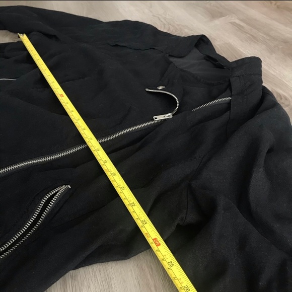 a.n.a Black Lined Moto Jacket Plus size 2X - Picture 10 of 10